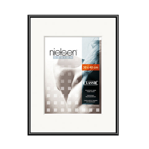 Nielsen Classic Aluminium Metal Readymade Frame Gloss Black