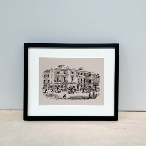 The Elephant and Castle Mounted Print