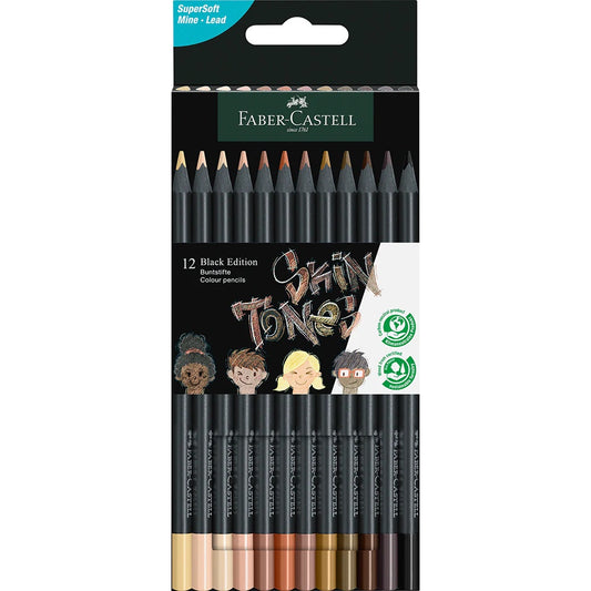 Faber-Castell Colour Pencils Black Edition Skin Tones Set