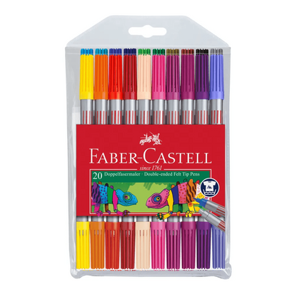 Faber Castell Double Ended Felt Tip Set of 20