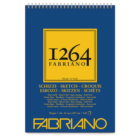 Fabriano 1264 Spiral Sketch Pad 90gsm