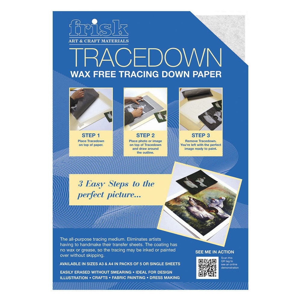 Tracedown Pack of 5 Sheets