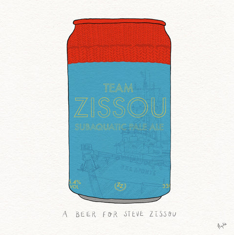 A Beer for Steve Zissou Print