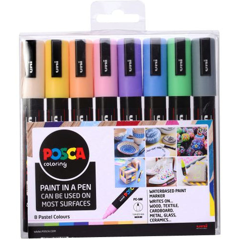 POSCA Marker Medium PC-5M Pastel Set