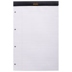 Rhodia A4 Ruled Pad with Punched Holes