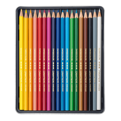 Caran D'Ache Swisscolor Water-Soluble Colour Pencils