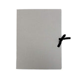 Grey Card Folder with Ribbon