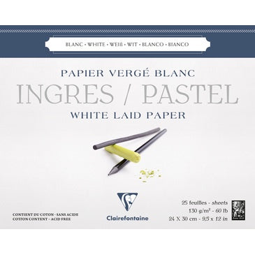 Clairefontaine White Ingres Pastel Pad