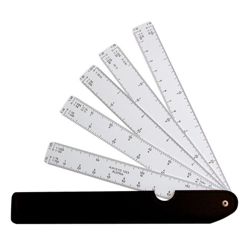 Aristo Fan Ruler with Reduction Scales